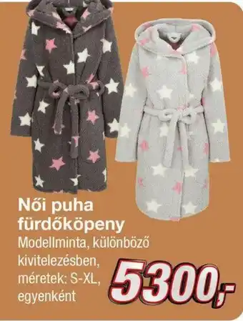 Női puha fürdőköpeny