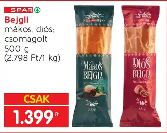 Spar SPAR Bejgli 500g ajánlat