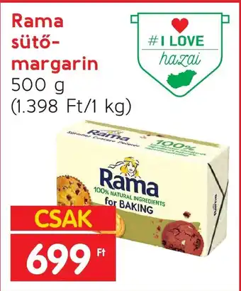Spar Rama sütő margarin 500g ajánlat