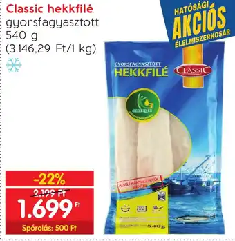 Spar Classic hekkfilé 540 g ajánlat