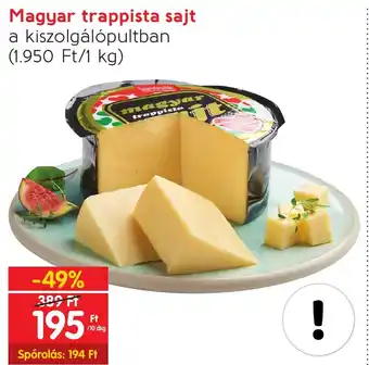 Spar Magyar trappista sajt 10 dkg ajánlat