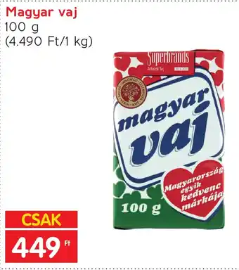 Spar Magyar vaj 100 g ajánlat