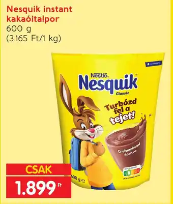 Spar Nesquik instant kakaóitalpor 600 g ajánlat