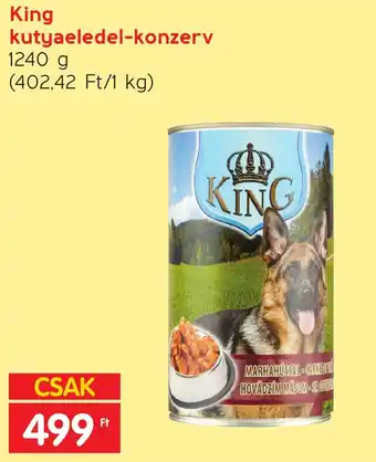 Spar King kutyaeledel-konzerv 1240 g ajánlat