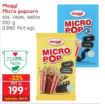 Spar Mogyi Micro popcorn 100 g ajánlat