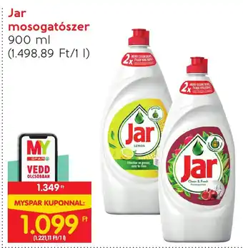 Spar Jar mosogatószer 900 ml ajánlat
