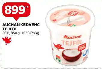 Auchan AUCHAN KEDVENC TEJFÖL 850 g ajánlat