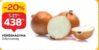 Auchan VÖRÖSHAGYMA 3 db ajánlat
