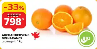 Auchan AUCHAN KEDVENC BIO NARANCS 1 kg ajánlat