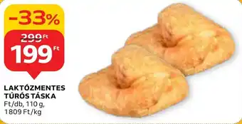 Auchan LAKTÓZMENTES TÚRÓS TÁSKA 110 g ajánlat