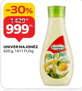 Auchan UNIVER MAJONÉZ 620 g ajánlat
