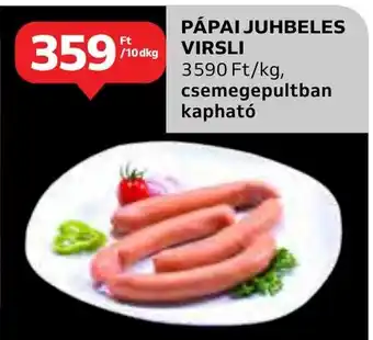 Auchan PÁPAI JUHBELES VIRSLI 10 dkg ajánlat