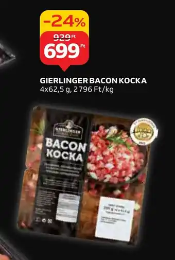 Auchan GIERLINGER BACON KOCKA 4 x 62,5 g ajánlat