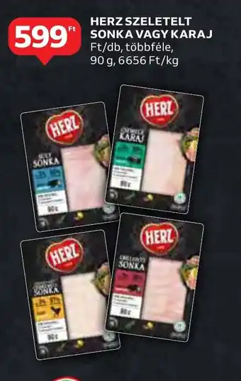 Auchan HERZ SZELETELT SONKA VAGY KARAJ 90 g ajánlat