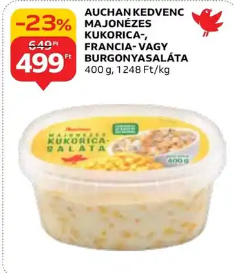 Auchan AUCHAN KEDVENC MAJONÉZES KUKORICA- stb. 400 g ajánlat
