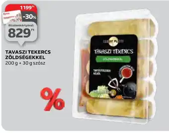 Auchan TAVASZI TEKERCS ZÖLDSÉGEKKEL 200 g + 30 g szósz ajánlat