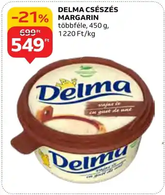Auchan DELMA CSÉSZÉS MARGARIN 450 g ajánlat