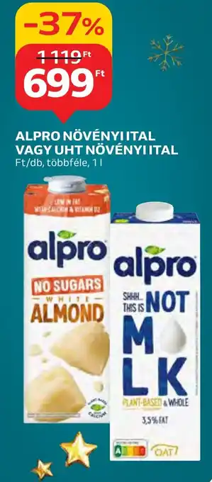 Auchan ALPRO NÖVÉNYI ITAL VAGY UHT NÖVÉNYI ITAL 1 l ajánlat
