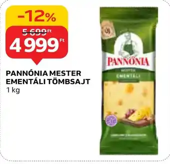 Auchan PANNÓNIA MESTER EMENTÁLI TÖMBSAJT 1 kg ajánlat