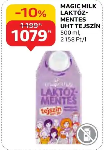 Auchan MAGIC MILK LAKTÓZ-MENTES UHT TEJSZÍN 500 ml ajánlat