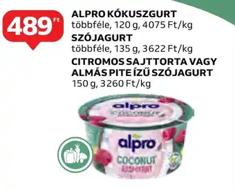 Auchan ALPRO KÓKUSZGURT stb. 120 - 150 g ajánlat