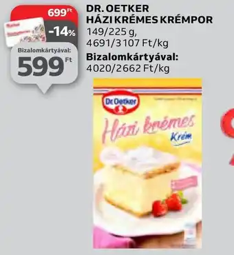 Auchan Dr Oetker HÁZI KRÉMES KRÉMPOR 149/225 g ajánlat