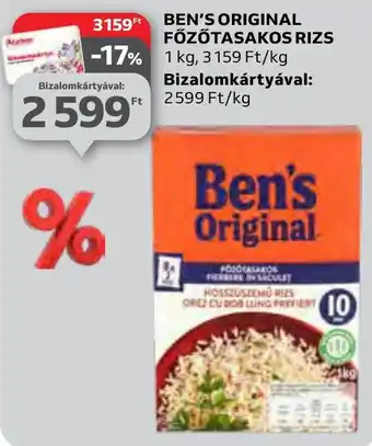 BEN'S ORIGINAL FŐZŐTASAKOS RIZS 1 kg