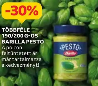 Auchan TÖBBFÉLE 190/200 G-OS BARILLA PESTO ajánlat