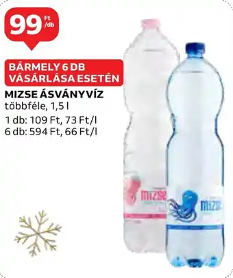 Auchan MIZSE ÁSVÁNYVÍZ 1,5l ajánlat