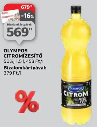 Auchan OLYMPOS CITROMIZESÍTŐ 50%, 1,5l ajánlat