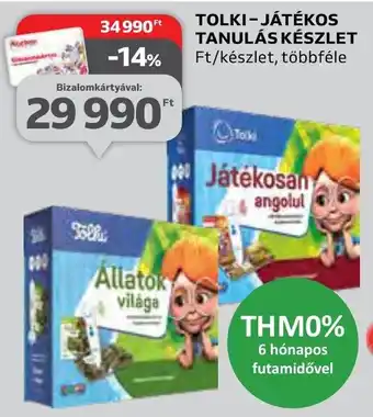 Auchan TOLKI-JÁTÉKOS TANULÁS KÉSZLET ajánlat