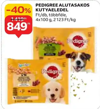 Auchan PEDIGREE ALUTASAKOS KUTYAELEDEL ajánlat
