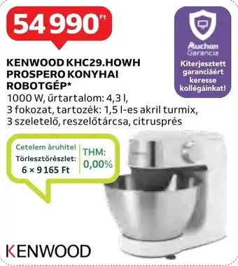 Auchan KENWOOD KHC29.HOWH PROSPERO KONYHAI ROBOTGÉP ajánlat