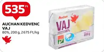 Auchan AUCHAN KEDVENC VAJ 80% 200g ajánlat