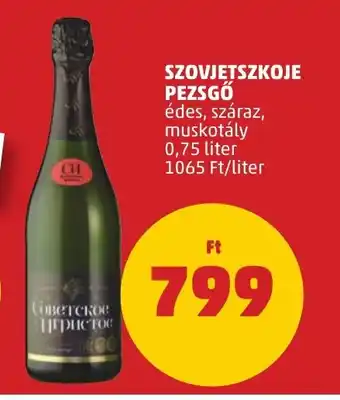 PENNY SZOVJETSZKOJE PEZSGŐ 0,75 l ajánlat