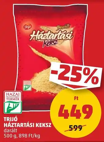 PENNY TRIJÓ HÁZTARTÁSI KEKSZ 500 g ajánlat