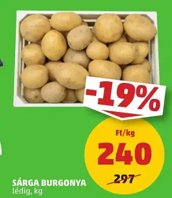 PENNY SÁRGA BURGONYA 1 kg ajánlat