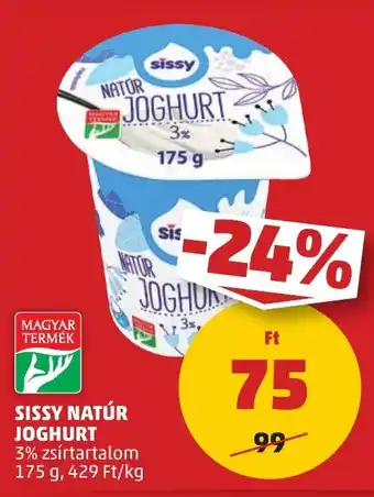 PENNY SISSY NATÚR JOGHURT 175 g ajánlat