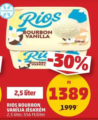 PENNY RIOS BOURBON VANÍLIA JÉGKRÉM 2,5 l ajánlat