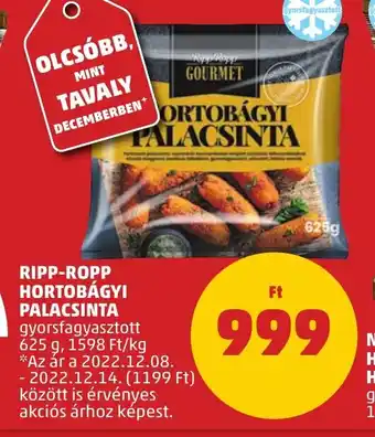 PENNY RIPP-ROPP HORTOBÁGYI PALACSINTA 625 g ajánlat