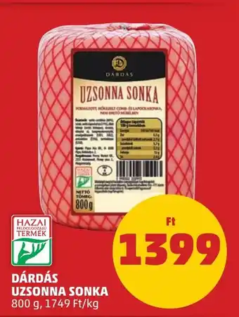 PENNY DÁRDÁS UZSONNA SONKA 800 g ajánlat