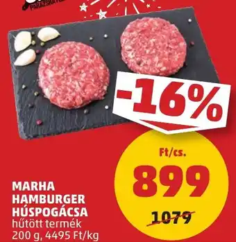 PENNY MARHA HAMBURGER HÚSPOGÁCSA 200 g ajánlat
