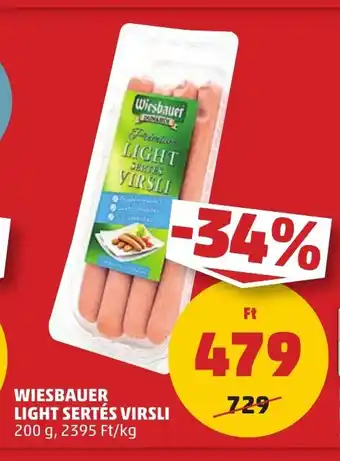 PENNY WIESBAUER LIGHT SERTÉS VIRSLI 200 g ajánlat