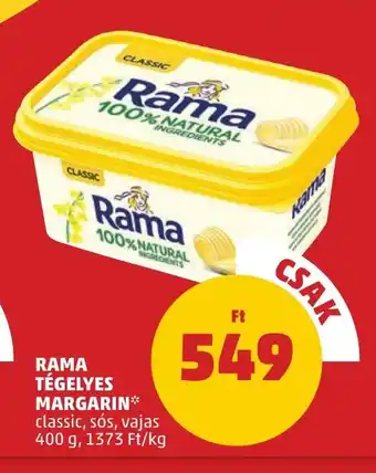 PENNY RAMA TÉGELYES MARGARIN 400 g ajánlat