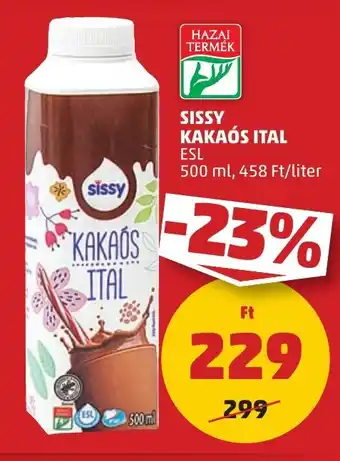 PENNY SISSY KAKAÓS ITAL 500 ml ajánlat