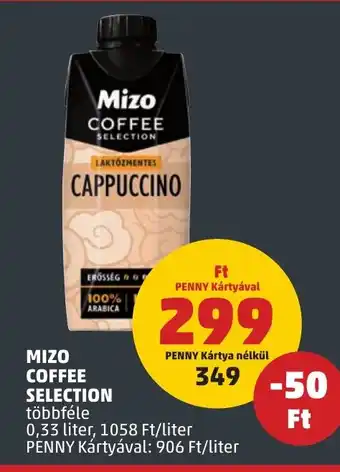 PENNY MIZO COFFEE SELECTION 0,33 l ajánlat