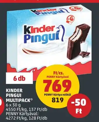 PENNY KINDER PINGUI MULTIPACK 6 x 30 g ajánlat