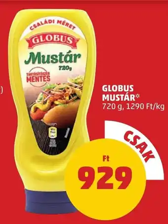 PENNY GLOBUS MUSTÁR 720 g ajánlat