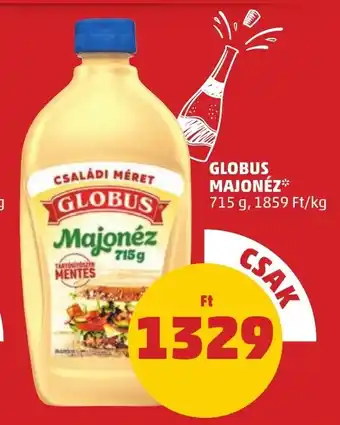 PENNY GLOBUS MAJONÉZ 715 g ajánlat