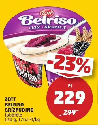 PENNY ZOTT BELRISO GRÍZPUDING 130 g ajánlat
